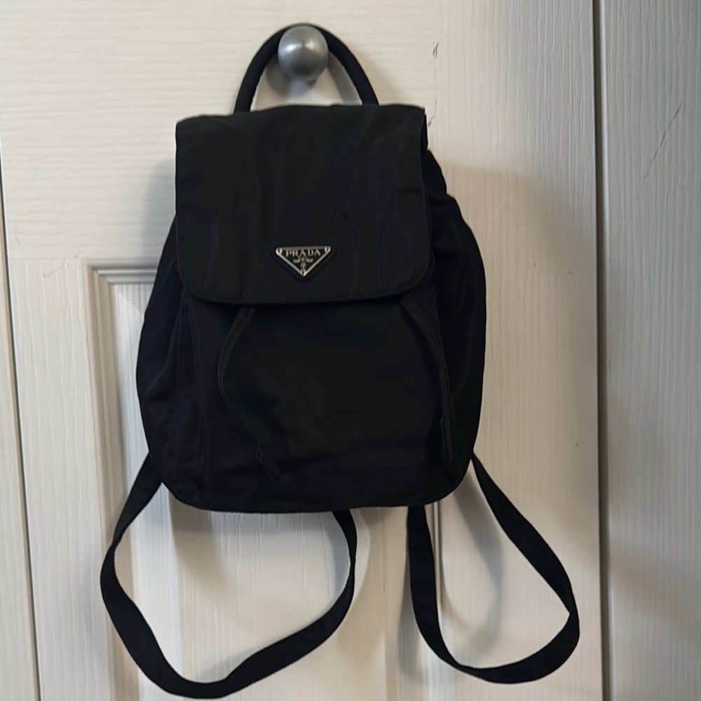 Prada Black Nylon Mini Backpack